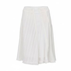 SUNBURNPROJECT Lace Paneled Midi Skirt- White